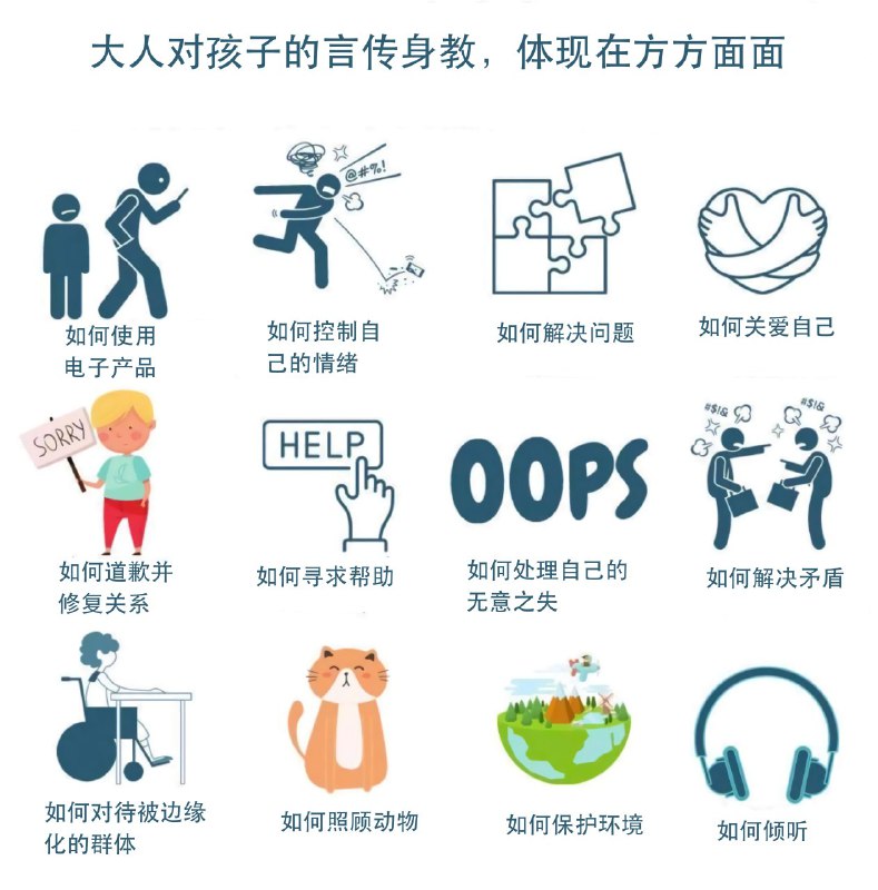 大人对孩子的言传身教，体现在方方面面 source