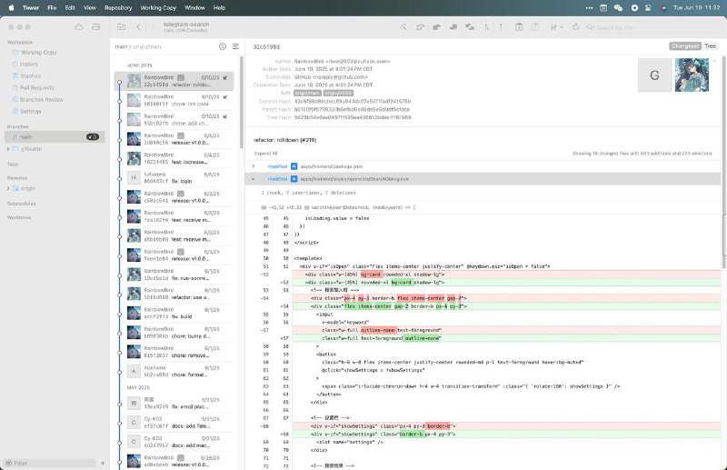 #GitHub情报 #APP🧑‍💻 Git 客户端横评VSCode 的 Git 类插件在大部分时候都够用，但是如果你需要一个功能更加完善的 Git 客户端，欢迎阅读本篇内容