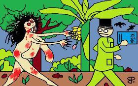 乳房鬼马来西亚民间传说有种鬼，叫Hantu Kopek，中文翻译即乳房鬼