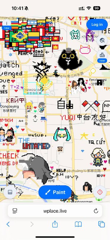 抽象像素地图社区Wplace，一个全新的数字涂鸦平台，正在以每30秒一个像素的速度吸引全球用户的关注
